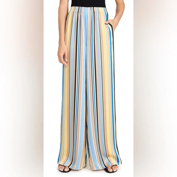 Favorite Daughter Easy Wide Leg Pants in Riviera Stripe - Picture 2 of 5